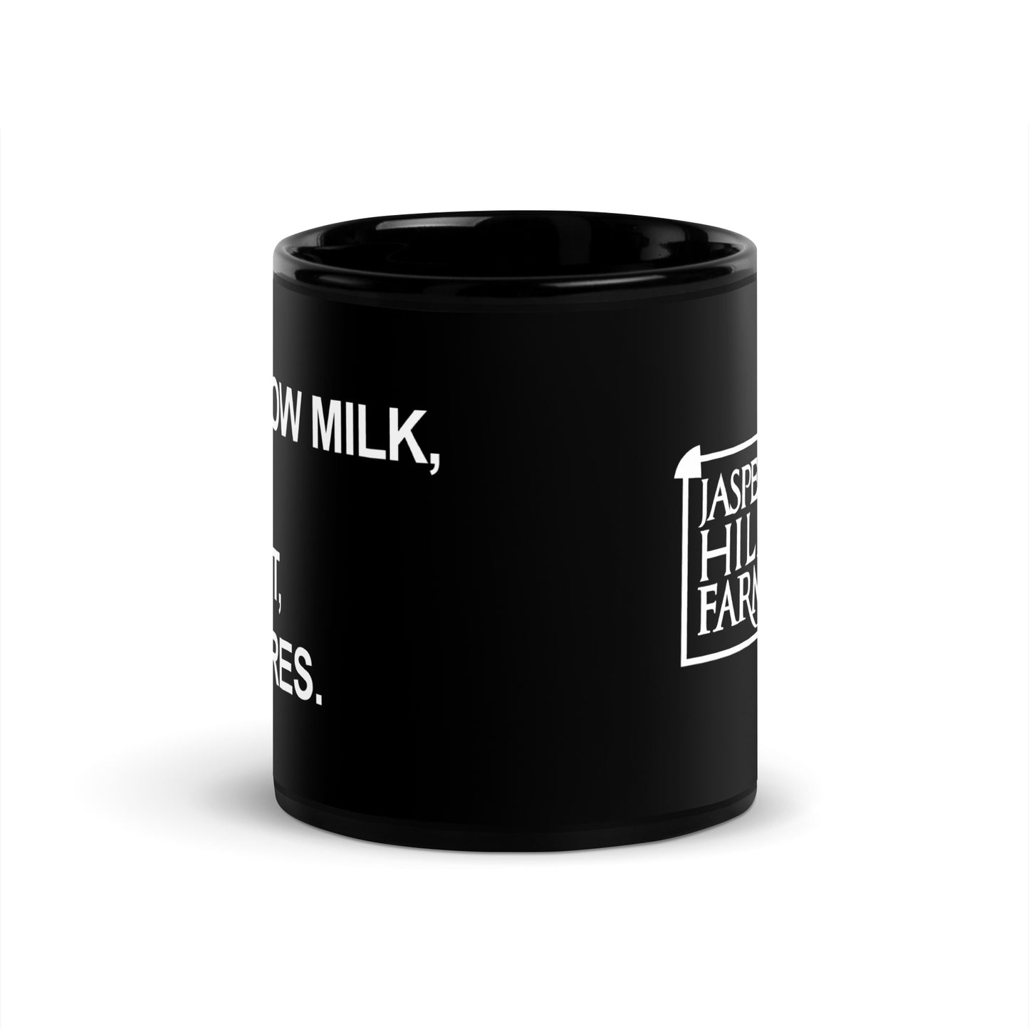 Ingredients Statement Black Glossy Mug