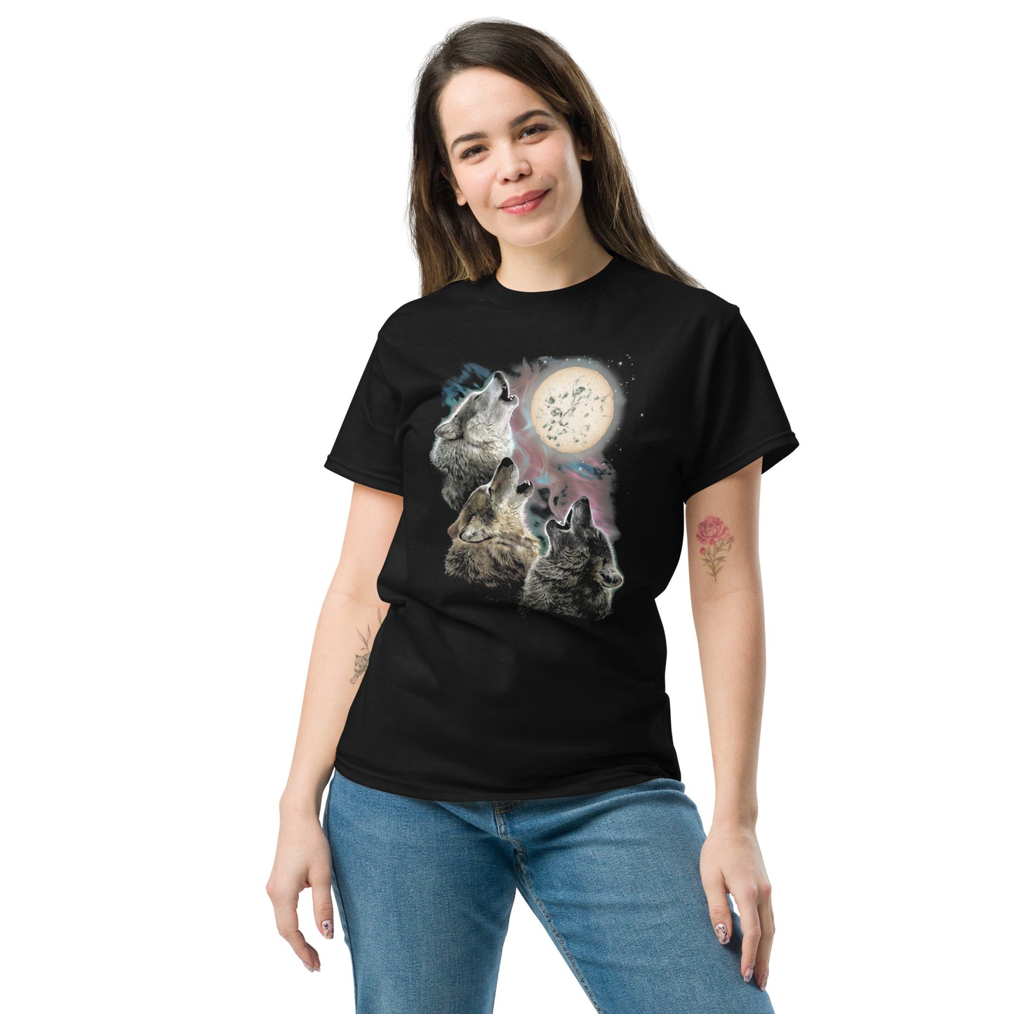 Three Wolf Bayley Moon Unisex Classic Tee