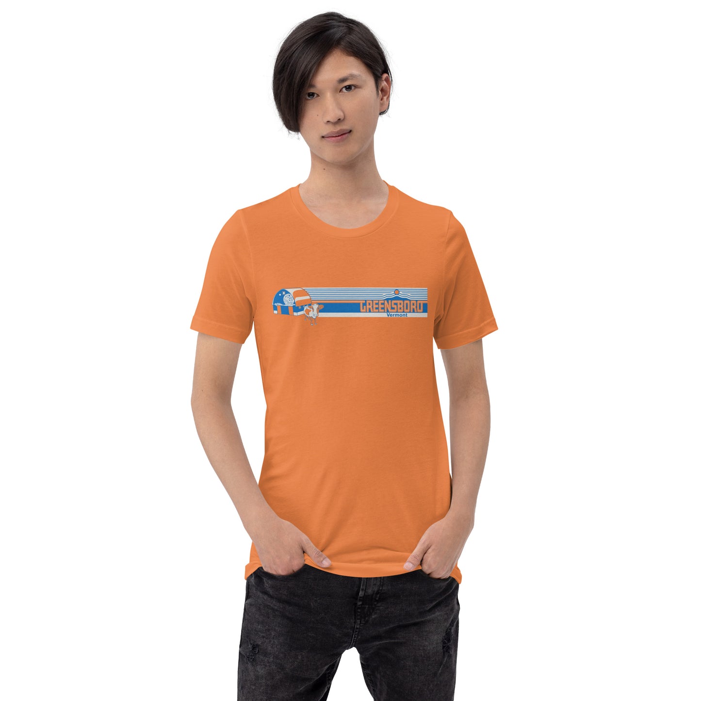 Greensboro Travel Poster, Minimal Unisex t-shirt