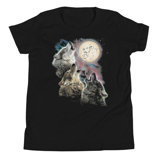 Three Wolf Bayley Moon Youth Short Sleeve T-Shirt